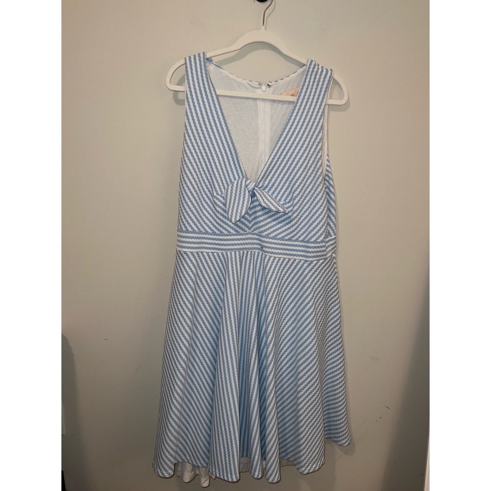 Anthropology Hutch Blue stripped dress size 1X